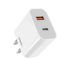 REMAX RP-U68 Speedy Series 20W USB+USB-C/Type-C Interface Fast Charger, Specification:US Plug(White) - 1