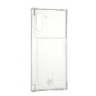 For Galaxy Note 10 Transparent Shockproof Protective Case with Card Slot(Transparent) - 1