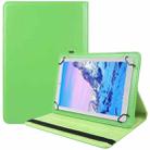 For 7 inch Tablet 360 Degree Rotation Litchi Texture Flip Leather Tablet Case(Green) - 1