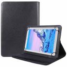 For 8 inch Tablet 360 Degree Rotation Litchi Texture Flip Leather Tablet Case(Black) - 1