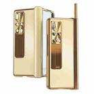 For Huawei Mate X2 Aluminum Alloy Double Hinge Shockproof Phone Protective Case(Champagne Gold) - 1