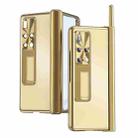 For Huawei Mate X2 Aluminum Alloy Double Hinge Shockproof Phone Protective Case(Gold) - 1