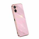 For Realme V20 5G XINLI Straight Edge 6D Electroplate TPU Phone Case(Cherry Purple) - 1