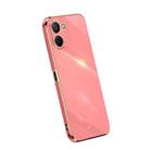 For Realme V20 5G XINLI Straight Edge 6D Electroplate TPU Phone Case(Hawthorn Red) - 1