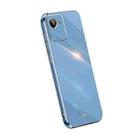 For Realme C30 XINLI Straight Edge 6D Electroplate TPU Phone Case(Celestial Blue) - 1