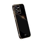 For vivo iQOO 10 Pro XINLI Straight Edge 6D Electroplate TPU Phone Case(Black) - 1