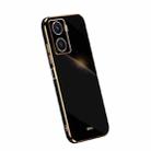 For vivo Y77 5G XINLI Straight Edge 6D Electroplate TPU Phone Case(Black) - 1