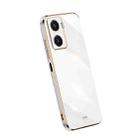 For vivo Y77 5G XINLI Straight Edge 6D Electroplate TPU Phone Case(White) - 1