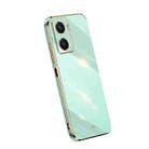 For vivo Y77 5G XINLI Straight Edge 6D Electroplate TPU Phone Case(Mint Green) - 1