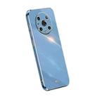 For Honor Magic4 Pro XINLI Straight Edge 6D Electroplate TPU Phone Case(Celestial Blue) - 1