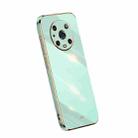 For Honor Magic4 Pro XINLI Straight Edge 6D Electroplate TPU Phone Case(Mint Green) - 1