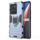 For vivo iQOO 10 Pro 5G PC + TPU Shockproof Protective Phone Case with Magnetic Ring Holder(Navy Blue) - 1