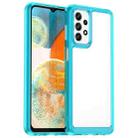 For Samsung Galaxy F13 Colorful Series Acrylic + TPU Phone Case(Transparent Blue) - 1