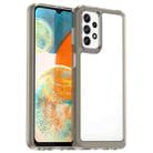 For Samsung Galaxy M13 Colorful Series Acrylic + TPU Phone Case(Transparent Grey) - 1