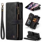 For Samsung Galaxy Z Fold4 5G CaseMe C30 Multifunctional Phone Leather Phone Case(Black) - 1