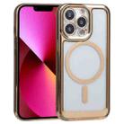 For iPhone 13 MagSafe Electroplating TPU Phone Case(Gold) - 1