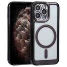 For iPhone 11 Pro Max MagSafe Electroplating TPU Phone Case (Black) - 1