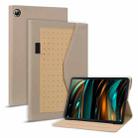 For Samsung Galaxy Tab A8 Business Storage Smart Leather Tablet Case(Khaki) - 1