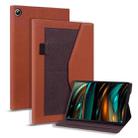 For Samsung Galaxy Tab A8 Business Storage Smart Leather Tablet Case(Brown) - 1