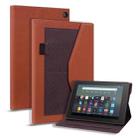 For Amazon Fire 7 2022 Business Storage Smart Leather Tablet Case(Brown) - 1
