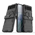 For Samsung Galaxy Z Flip4 PC + TPU Shockproof Protective Phone Case with Magnetic Ring Holder(Black) - 1