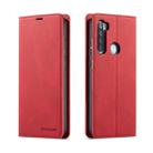 For Xiaomi Redmi Note 8 Pro Forwenw Dream Series Oil Edge Strong Magnetism Horizontal Flip Leather Case with Holder & Card Slots & Wallet & Photo Frame(Red) - 1