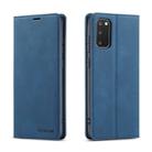 For Galaxy S20 Forwenw Dream Series Oil Edge Strong Magnetism Horizontal Flip Leather Case with Holder & Card Slots & Wallet & Photo Frame(Blue) - 1