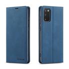 For Galaxy S20 Plus Forwenw Dream Series Oil Edge Strong Magnetism Horizontal Flip Leather Case with Holder & Card Slots & Wallet & Photo Frame(Blue) - 1