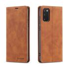 For Galaxy S20 Plus Forwenw Dream Series Oil Edge Strong Magnetism Horizontal Flip Leather Case with Holder & Card Slots & Wallet & Photo Frame(Brown) - 1