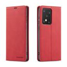 For Galaxy S20 Ultra Forwenw Dream Series Oil Edge Strong Magnetism Horizontal Flip Leather Case with Holder & Card Slots & Wallet & Photo Frame(Red) - 1