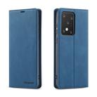 For Galaxy S20 Ultra Forwenw Dream Series Oil Edge Strong Magnetism Horizontal Flip Leather Case with Holder & Card Slots & Wallet & Photo Frame(Blue) - 1