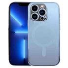 For iPhone 13 Pro MagSafe Electroplating Straight TPU Phone Case (Blue) - 1
