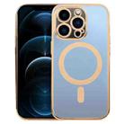 For iPhone 12 Pro Max MagSafe Electroplating Straight TPU Phone Case(Gold) - 1
