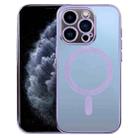 For iPhone 11 Pro MagSafe Electroplating Straight TPU Phone Case(Purple) - 1