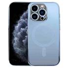 For iPhone 11 Pro MagSafe Electroplating Straight TPU Phone Case(Blue) - 1