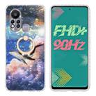 For Infinix Hot 11s Ring Holder 2.0mm Airbag TPU Phone Case(Whale) - 1