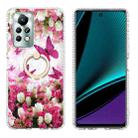 For Infinix Note 11s / Note 11 Pro Ring Holder 2.0mm Airbag TPU Phone Case(Dancing Butterflies) - 1