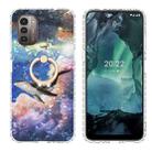 For Nokia G21 / G11 Ring Holder 2.0mm Airbag TPU Phone Case(Whale) - 1