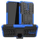 For Nokia 2.3 Tire Texture Shockproof TPU+PC Protective Case with Holder(Blue) - 1