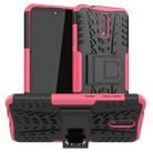 For Nokia 2.3 Tire Texture Shockproof TPU+PC Protective Case with Holder(Rose Red) - 1