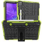 For iPad Pro 11 (2020) Tire Texture Shockproof TPU+PC Protective Tablet Case with Holder(Green) - 1