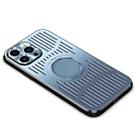 For iPhone 13 Aluminum Alloy Magsafe Magnetic Cooling Phone Case(Sierra Blue) - 1