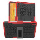 For Huawei Matepad Pro 10.8 Tire Texture Shockproof TPU+PC Protective Case with Holder(Red) - 1