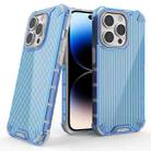 For iPhone 14 Pro Luggage Colored Ribbon Phone Case(Blue) - 1