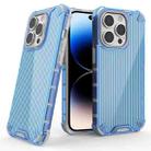 For iPhone 14 Pro Max Luggage Colored Ribbon Phone Case (Blue) - 1