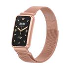 For Xiaomi Mi Band 7 Pro Milan Magnetic Metal Watch Band(Rose Red) - 1