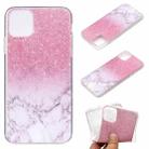 For iPhone 14 Coloured Drawing Pattern Transparent TPU Protective Case (Marble) - 1