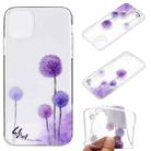 For iPhone 14 Coloured Drawing Pattern Transparent TPU Protective Case Max(Dandelion) - 1