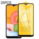 For Galaxy A01 25 PCS 9D Full Glue Full Screen Tempered Glass Film - 1