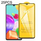 For Galaxy A41 25 PCS 9D Full Glue Full Screen Tempered Glass Film - 1